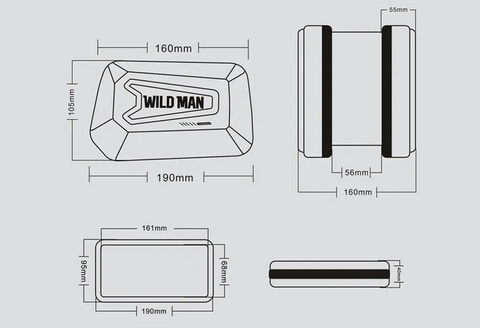 Сумка-кофея для велосипеда велосипедний тримач Wildman Bag E6S 1.2l 6.7 Black
