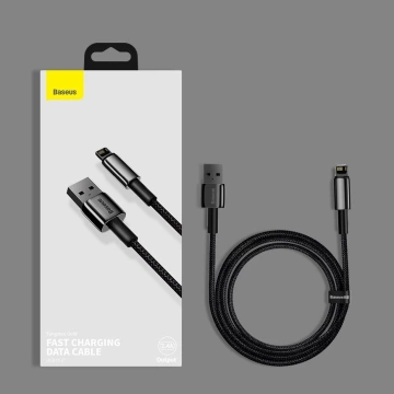 Baseus Tungsten USB - Lightning cable 2.4 A 2 m black (CALWJ-A01)