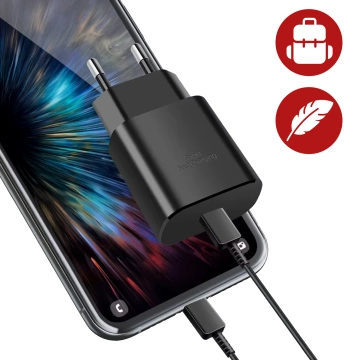 Originálna nabíjačka Samsung USB-C 25W kábel typu C 180 cm prémiová super rýchla nabíjacia súprava biela