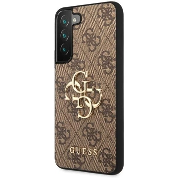 Etui Guess GUHCS23S4GMGBR для Samsung Galaxy S23 S911 бронзовий/коричневий твердий корпус 4G з великим металевим логотипом