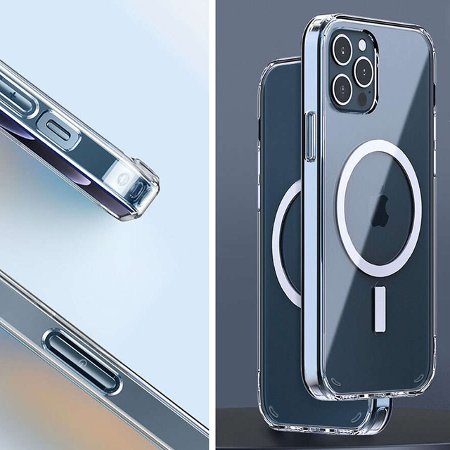 MagSafe Ultra Slim Alogy Hülle für Qi-Ladegeräte für iPhone 12 / Pro Klarglas