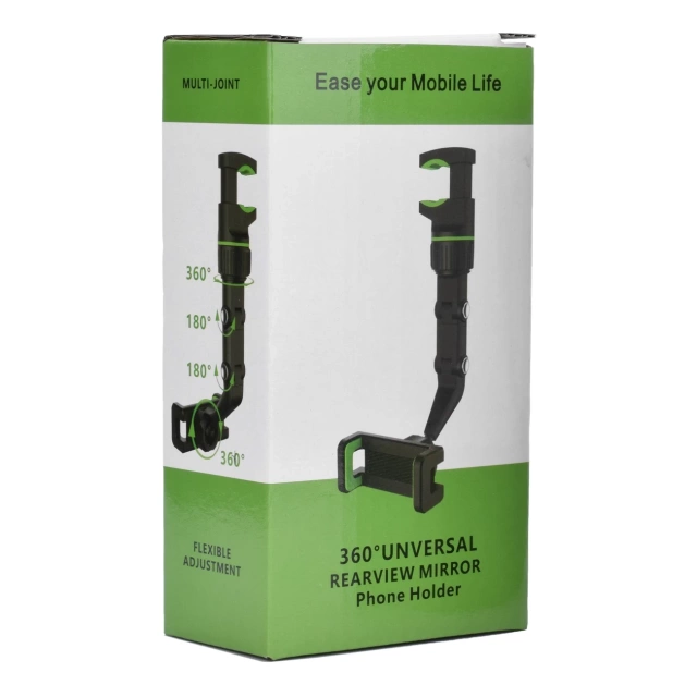 Регульований тримач автомобільного дзеркала заднього виду для смартфона