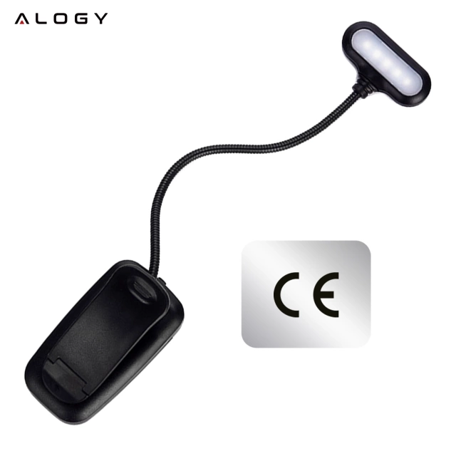 Bezdrátová připínací stolní lampa Alogy LED pro čtení černá