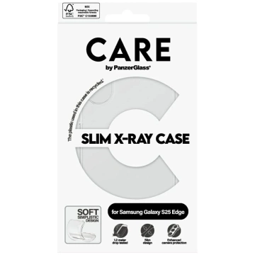 Etui do Samsung Galaxy S25 Edge CARE von PanzerGlass Fashion X-Ray Clear