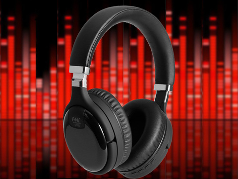 Słuchawki bezprzewodowe nauszne Alogy z mikrofonem ANC Bluetooth 5.0 Czarne