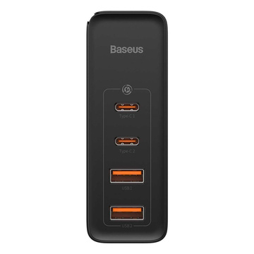 Настінний зарядний пристрій Baseus GaN2 Pro, 2x USB, 2x USB-C, 100 Вт, EU (чорний)