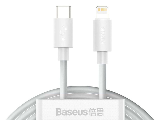 2x Kabel 1.5m Baseus przewód USB-C Type C до Lightning PD 20W білий