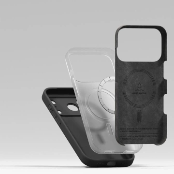Etui do iPhone 17 Pro Ringke Silicone Magnetic MagSafe Czarne