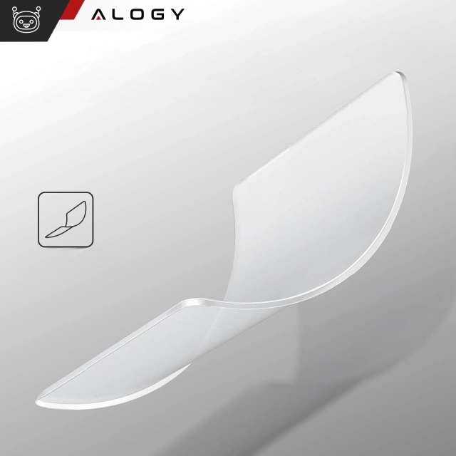 Case for Apple Macbook Air 13.6 - M2/M3 2022/2023/2024/2025 Alogy AirGuard™ Flexible Case Matte Transparent White