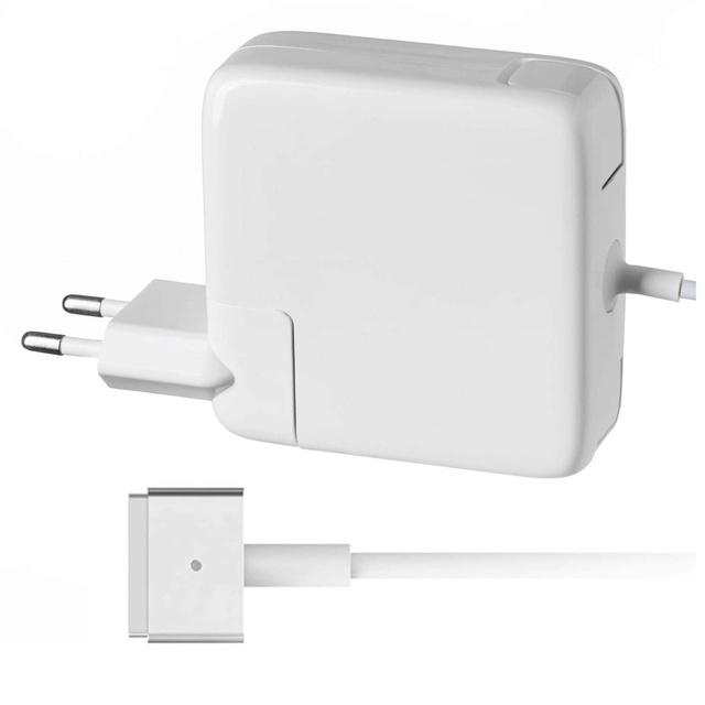 Alogy nabíjačka MacBook nabíjačka Apple MacBook MagSafe 2 typ T-typ 45W napájací adaptér biely