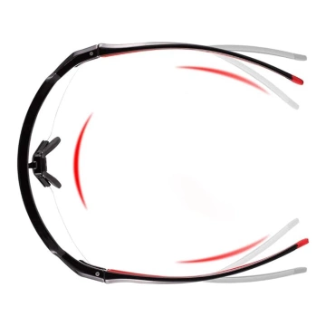 Rockbros 10173 photochromic UV400 cycling glasses - black and red