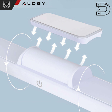 Lamp Alogy Magnetic LED Light magnetická podskrinková LED pásová lampa osvetlenie nábytku na stenu s magnetom do kuchyne šatníková skriňa Biela