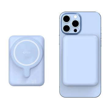 Powerbanka LifeMag PB10 s MagSafe 5000mAh modrá