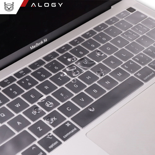 Protective Overlay Alogy Silicone Keyboard Cover for Apple Macbook Air 13 M1 2019-2020 Transparent