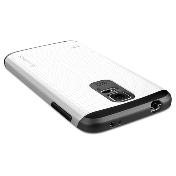 Etui Spigen Slim Armor Samsung Galaxy S5 Schimmerndes Weiß