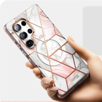 Puzdro a obal na Samsung Galaxy S25 Ultra Supcase Cosmo Mag MagSafe Marble