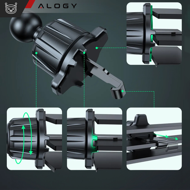 Car phone holder, window, grille, cockpit, dashboard, car, car, for 7" phone Alogy 3in1 Fragrance pendant