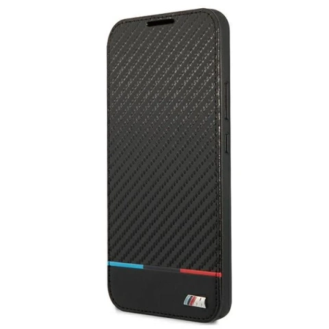 Etui BMW BMBKS22MPUCARTCBK до Galaxy S22 S906 книжкова шафа M Collection Triangles czarny/black
