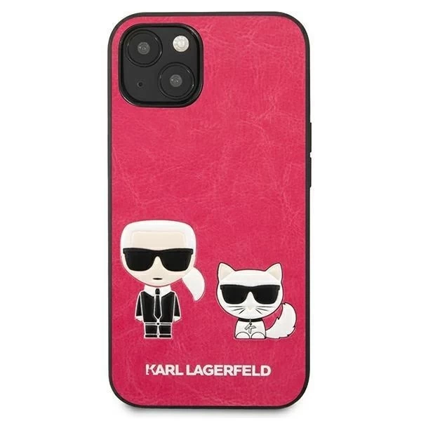 Karl Lagerfeld KLHCP13SPCUSKCP iPhone 13 mini 5,4" pevný fuksja/fuchsiový obal Ikonik Karl