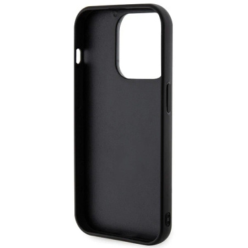 Etui Karl Lagerfeld KLHCP15L3DMBKCK für iPhone 15 Pro 6,1" Zarny/Schwarz Hardcase 3D Rubber Glitter Logo