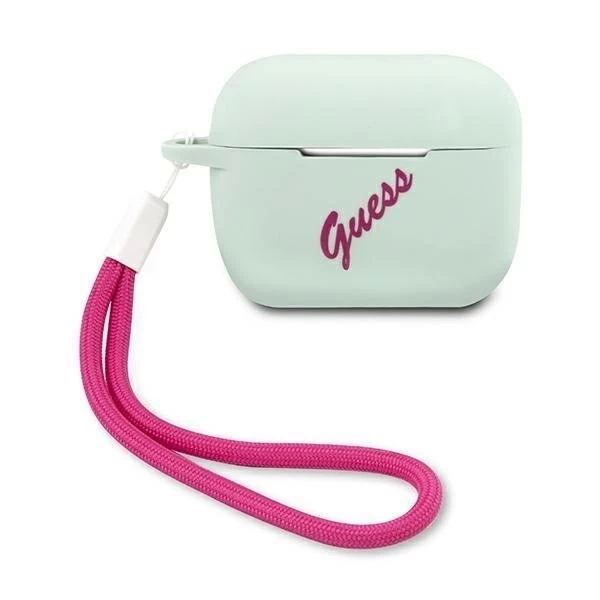 Guess GUACAPLSVSBF kryt AirPods Pro modrý fuchsiový / modrý fuschia Silicone Vintage