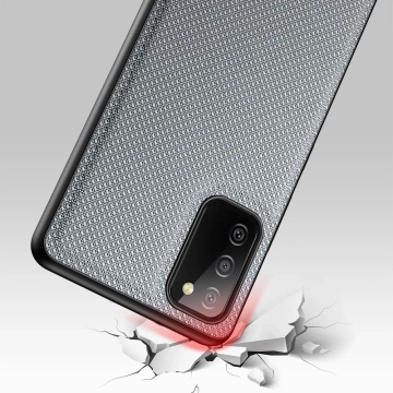 Чохол Dux Ducis Fino покритий нейлоновим матеріалом Samsung Galaxy A03s сірий