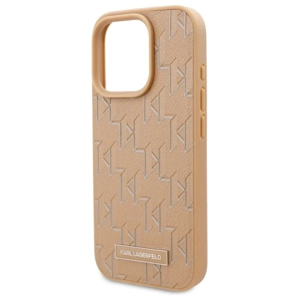 Чохол Karl Lagerfeld для iPhone 16 Pro Max 6.9" Beige Magsafe Hardcase Hot Stamp
