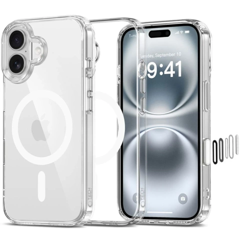 Etui Tech-Protect Flexair Hybrid MagSafe iPhone 16 Przezroczysty