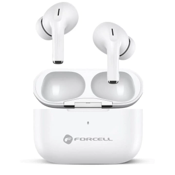 Bezdrátová sluchátka do uší Forcell F-Audio TWS Master Pro, bílá