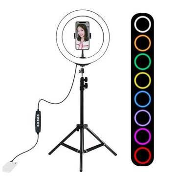 Puluz stativ 1,1 m s RGBW LED osvětlením 26 cm vlog / stream / smartphone PKT3044