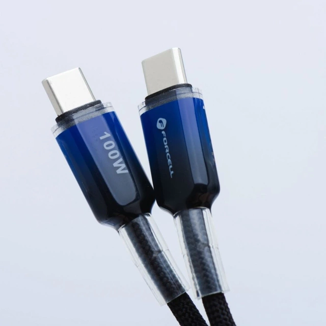 Kabel USB-C – USB-C 100W Forcell F-Energy Gradient 1 m C357 czarny