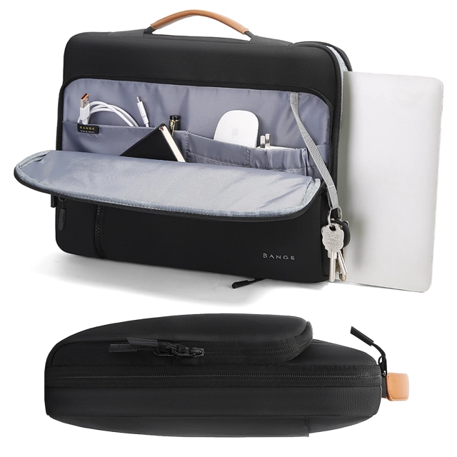 Bange Waterproof Backpack for Laptop 15.6" City Travel 45x30x16 cm for Work Airplane Men's Women's with USB Port Black