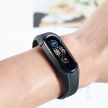 Pasek Armor do Xiaomi Mi Smart Band 5/6/6 NFC Black