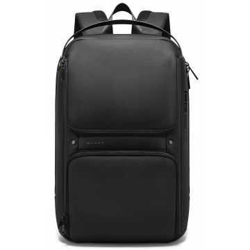 Bange Waterproof Backpack Laptop Bag 15.6" Travel Accessories 48x30x12.5 cm for Work School Plane Men's Women's USB and USB-C Black