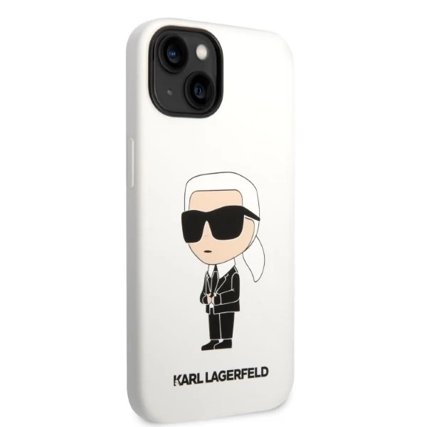 Etui Karl Lagerfeld KLHCP14MSNIKBCH do Apple iPhone 14 Plus 6,7" hardcase Silicone Ikonik