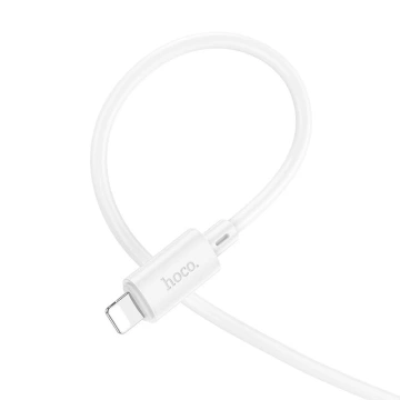 Kabel HOCO USB-A na Lightning X88 1m bílý PVC 2,4A nabíjecí a datový