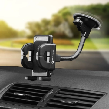Forcell Regular 2in1 Autohalterung Gitter/Glasarm 17cm Schwarz