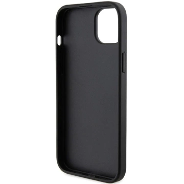 Etui Karl Lagerfeld KLHCP15SSAPKCNPK pro iPhone 15 6,1" černý/černý pevný obal Saffiano Cardslot Karl