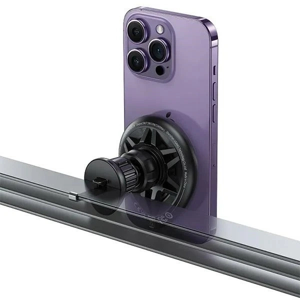 Uchwyt Indukcyjny 15W USAMS US-CD222 do Kratki Wentylacyjnej Czarny