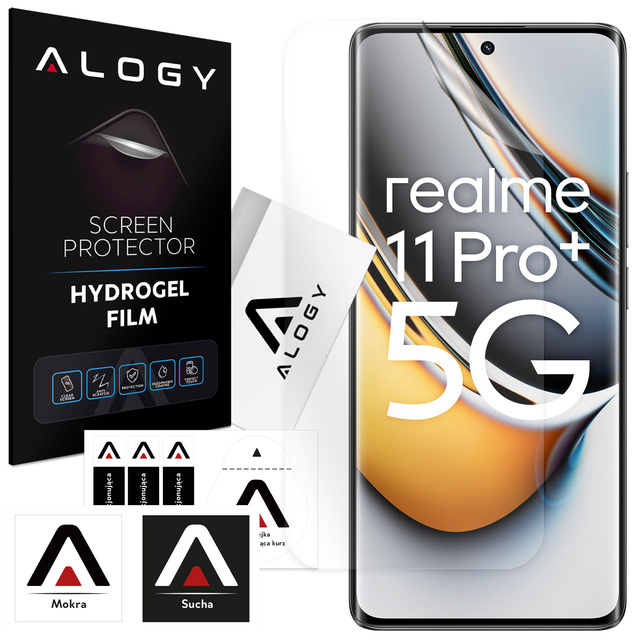 Hydrogel-Folie für Realme 11 Pro 5G/ 11 Pro Plus 5G Handy-Displayschutz Alogy Hydrogel-Folie