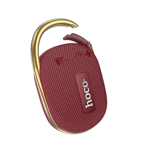 Prenosný Bluetooth reproduktor HOCO HC17 s karabínou, bordový, 5W