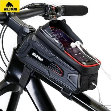 Wildman M M30 Bike Frame Bag Black Waterproof 1L
