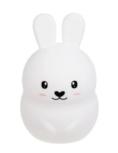 LED silikónová nočná lampa pre deti 9 farieb Diaľkové ovládanie Lamp Bunny králik