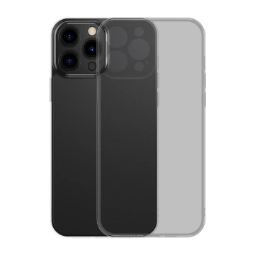 Ochranný kryt z matného skla Baseus pre pevný kryt iphone 13 pro s gélovým rámom čierny (arws000401)