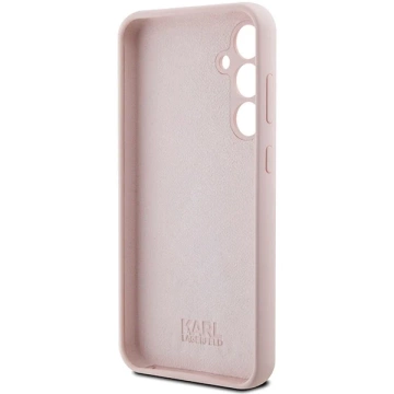 Karl Lagerfeld KLHCS23FESMHCNPP Case for Samsung Galaxy S23 FE S711 Pink/Pink Silicone Choupette Metal Pin