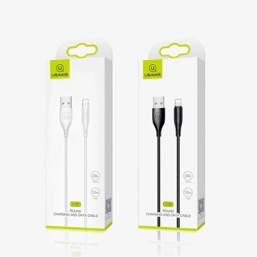 Кабель USAMS U18 lightning 2A Fast Charge 1m білий