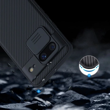 Nillkin CamShield Pro Case s krytem fotoaparátu pro Google Pixel 8 – černý