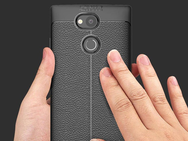 Броньований чохол Alogy leather case Sony Xperia L2 black Glass