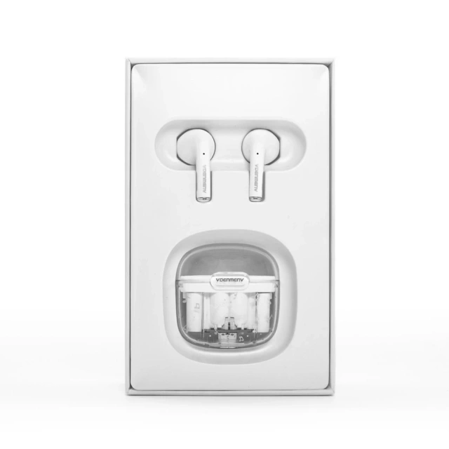 Denmen DL29 TWS Bluetooth Headphones White Charging Case Stereo