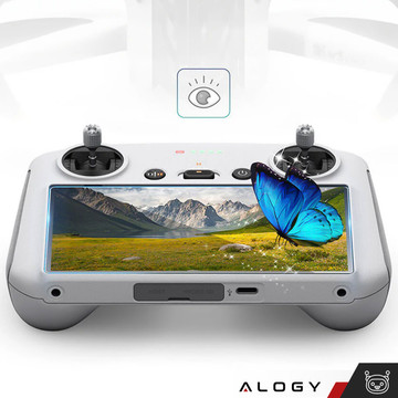 2x Tempered Glass for DJI RC / DJI RC 2 - DJI Mini 4 Pro / Air 3 for Drone Screen Alogy Screen Protector PRO